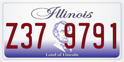 IL license plate Z379791