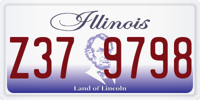 IL license plate Z379798