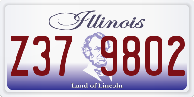 IL license plate Z379802