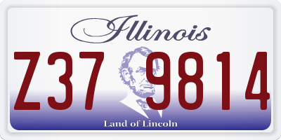 IL license plate Z379814