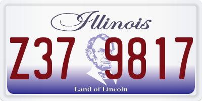 IL license plate Z379817