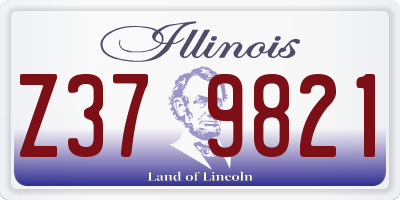 IL license plate Z379821