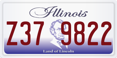 IL license plate Z379822