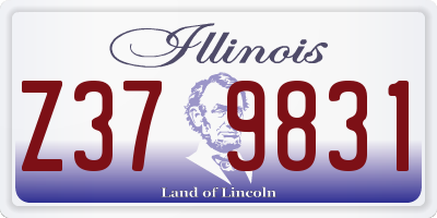 IL license plate Z379831