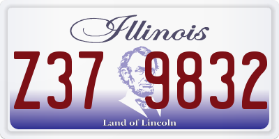 IL license plate Z379832