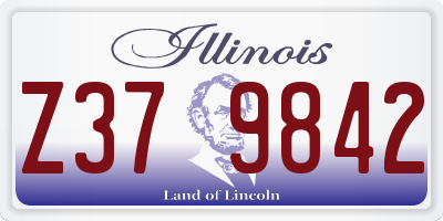 IL license plate Z379842