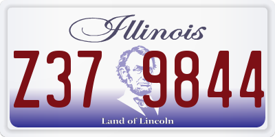 IL license plate Z379844