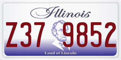 IL license plate Z379852