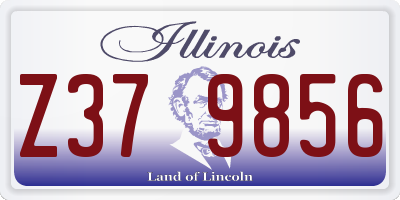 IL license plate Z379856
