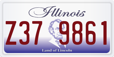IL license plate Z379861