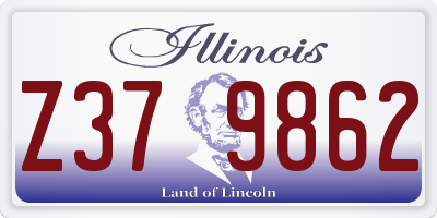 IL license plate Z379862