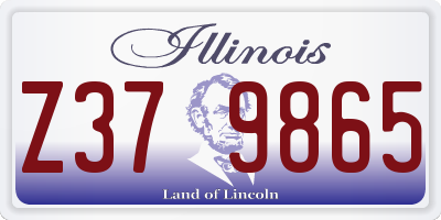 IL license plate Z379865