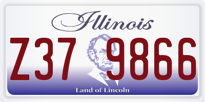 IL license plate Z379866
