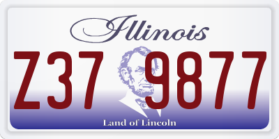 IL license plate Z379877