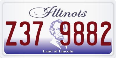 IL license plate Z379882