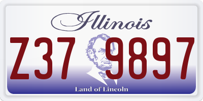 IL license plate Z379897