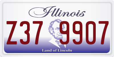 IL license plate Z379907