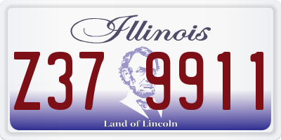 IL license plate Z379911