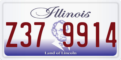 IL license plate Z379914