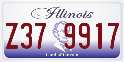 IL license plate Z379917