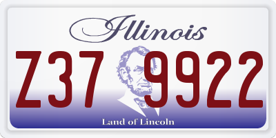 IL license plate Z379922