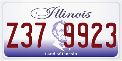 IL license plate Z379923