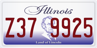 IL license plate Z379925