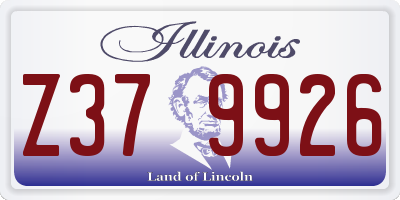 IL license plate Z379926
