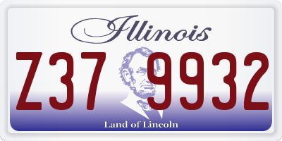 IL license plate Z379932