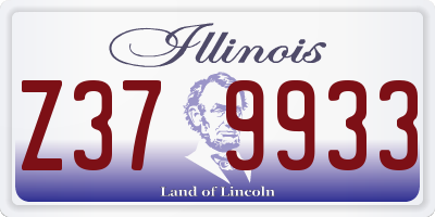 IL license plate Z379933