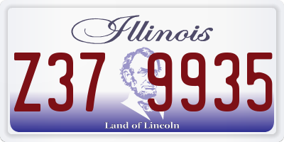 IL license plate Z379935
