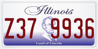 IL license plate Z379936