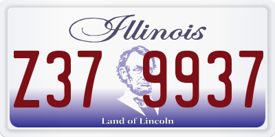IL license plate Z379937