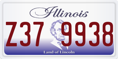 IL license plate Z379938