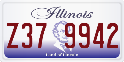IL license plate Z379942