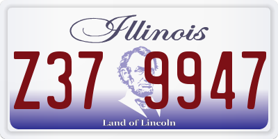 IL license plate Z379947