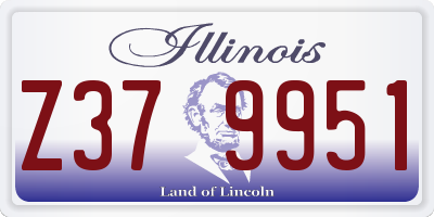 IL license plate Z379951