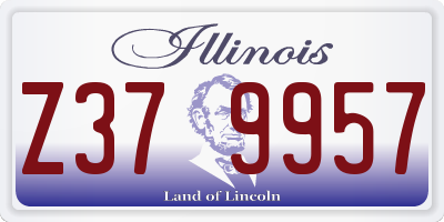 IL license plate Z379957