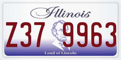 IL license plate Z379963