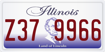IL license plate Z379966