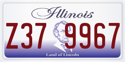 IL license plate Z379967