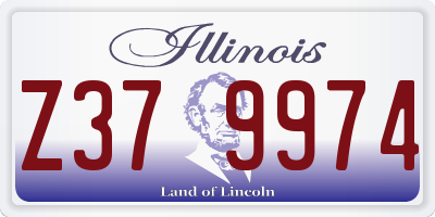 IL license plate Z379974