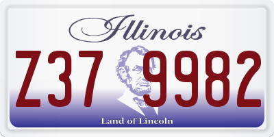 IL license plate Z379982