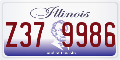 IL license plate Z379986