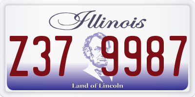 IL license plate Z379987