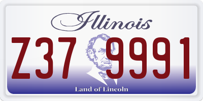 IL license plate Z379991