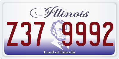 IL license plate Z379992