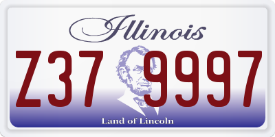 IL license plate Z379997