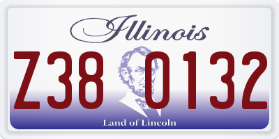 IL license plate Z380132