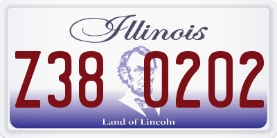 IL license plate Z380202